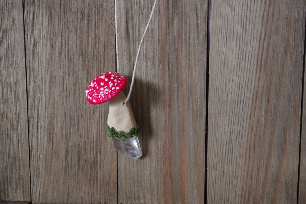 Amanita Mushroom Pendant