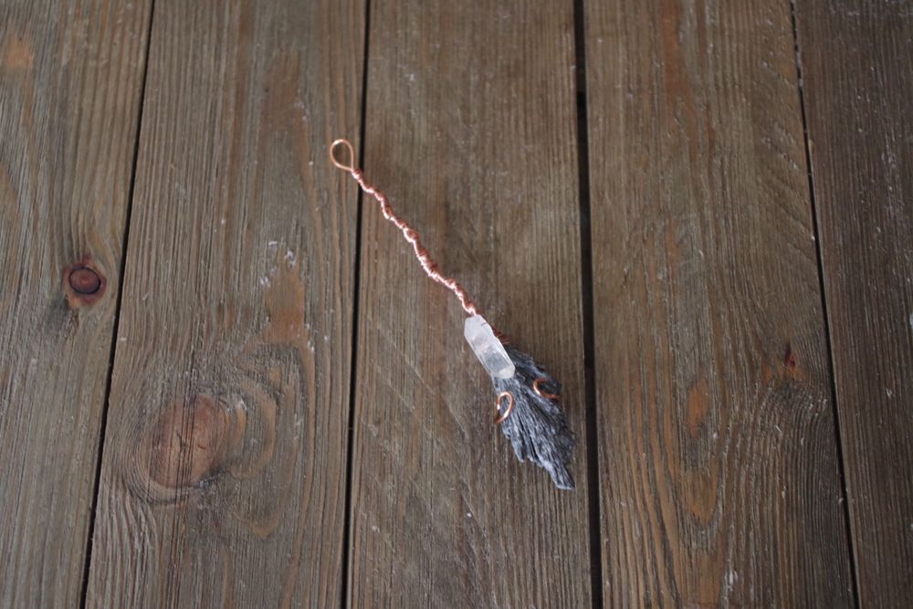 Black Kyanite Witch's Broom