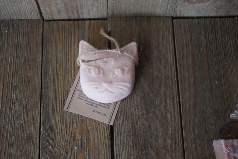 Orange Marmelade Cat Shaped Soap